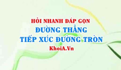 Tìm m để đường thẳng tiếp xúc với đường tròn Toán 10 - Hỏi nhanh đáp gọn